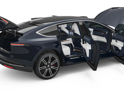 2025 Nio ET9 With Interior 3D Model