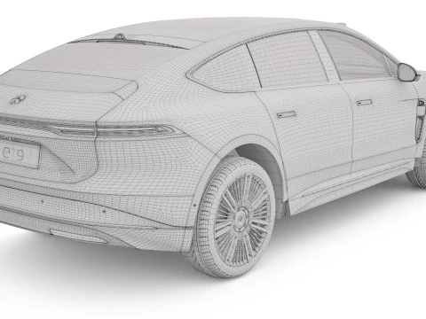 2025 Nio ET9 With Interior 3D Model
