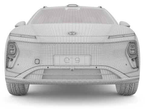 2025 Nio ET9 With Interior 3D Model