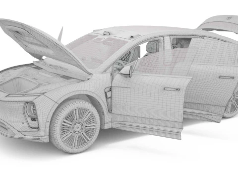 2025 Nio ET9 With Interior 3D Model