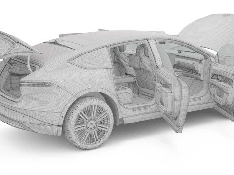 2025 Nio ET9 With Interior 3D Model