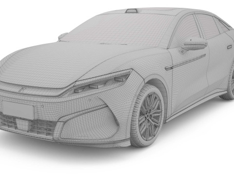2025 BYD Han L EV 3D 모델