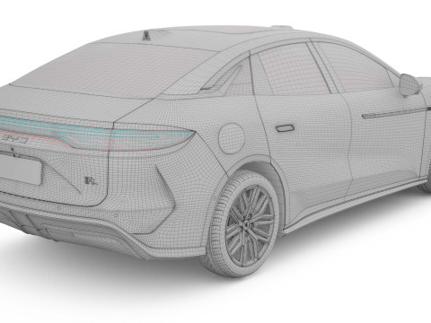 2025 BYD Han L EV 3D 모델