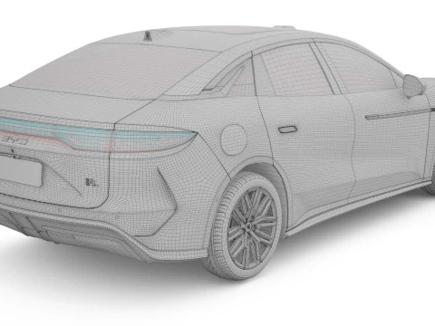 2025 BYD Han L EV 3D Model