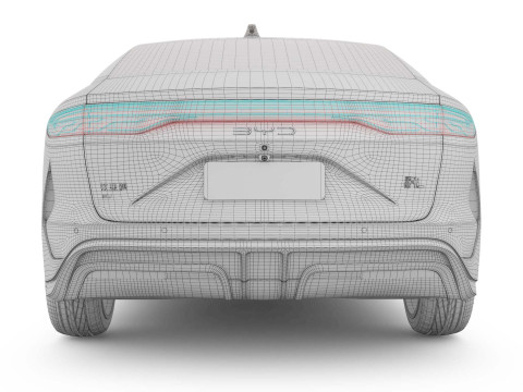 2025 BYD Han L EV 3D 모델