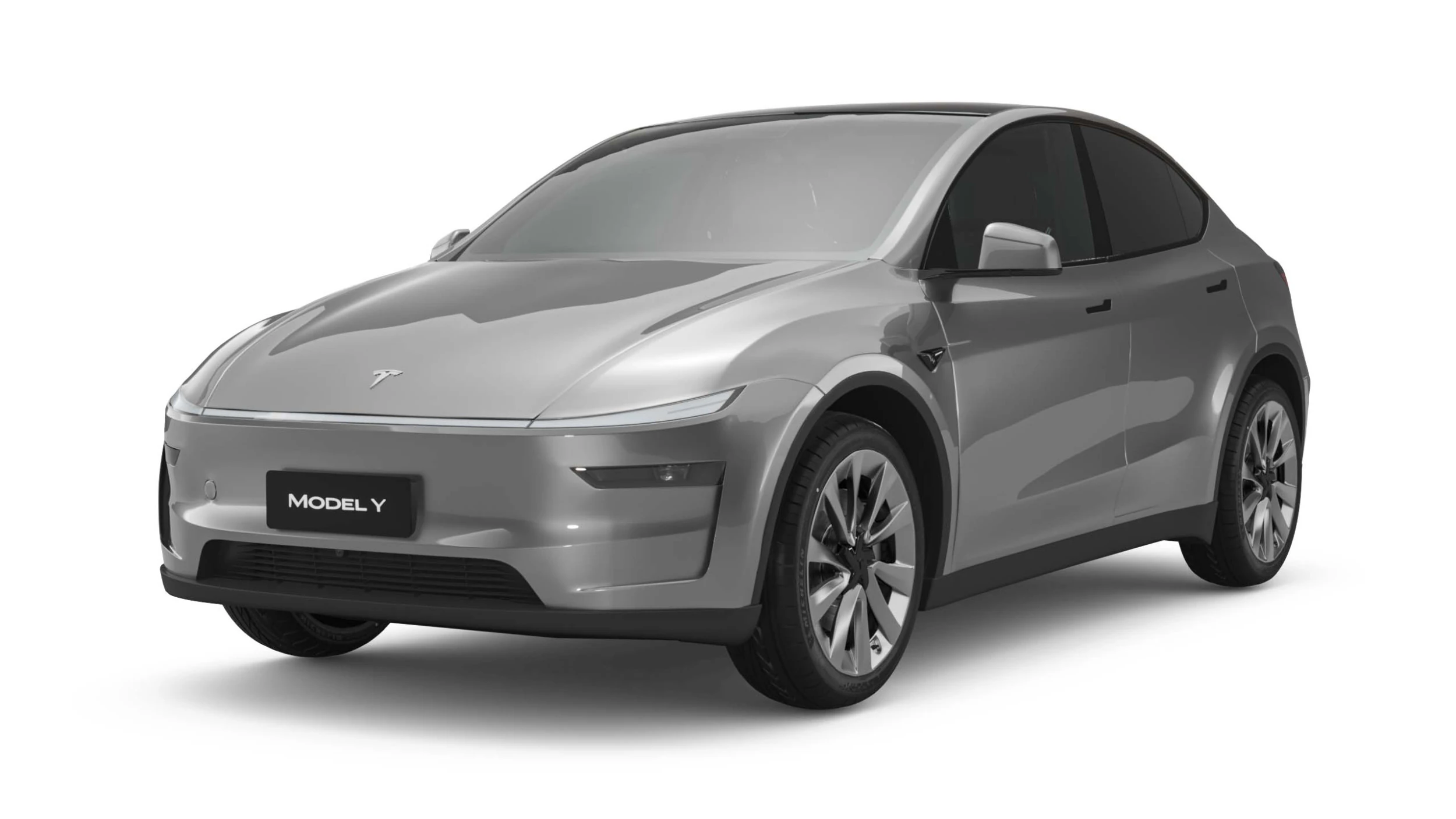 2025 Tesla New Model Y With Two Style Rims 3D Model .c4d .max .obj .3ds .fbx .stl .blend
