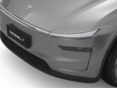 2025 Tesla New Model Y With Two Style Rims 3D Модель