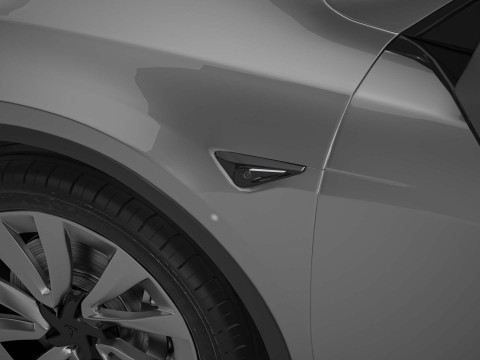 2025 Tesla New Model Y With Two Style Rims 3D Модель