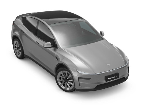 2025 Tesla New Model Y With Two Style Rims 3D Модель