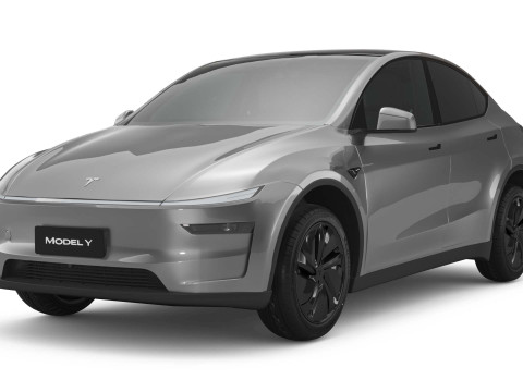 2025 Tesla New Model Y With Two Style Rims 3D Модель