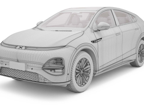 2025 Xpeng G6 With Interior 3D 模型