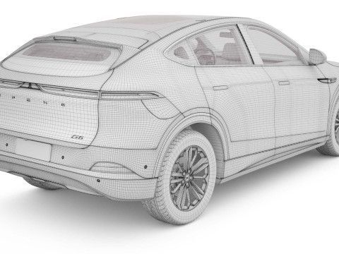 2025 Xpeng G6 With Interior 3D 模型