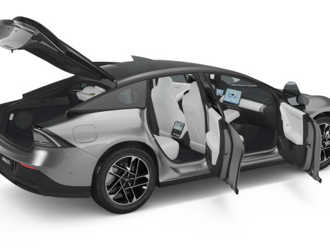 2025 Xpeng P7 Plus With Interior 3D 模型