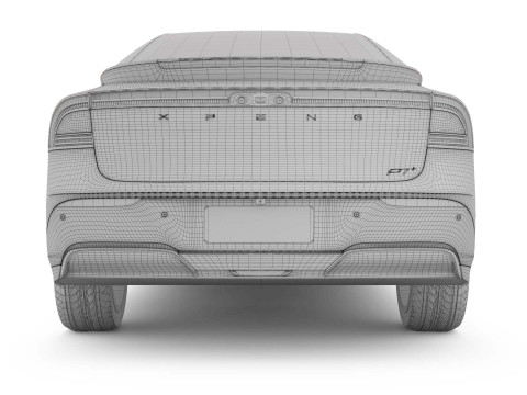 2025 Xpeng P7 Plus With Interior 3D 模型