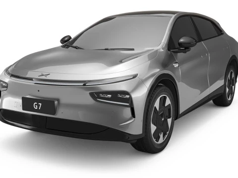 2025 Xpeng G7 Modello 3D