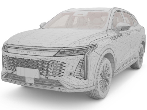2025 Chery Omoda C9 With Interior Model 3D