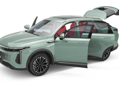 2025 Chery Exeed RX With Interior Model 3D