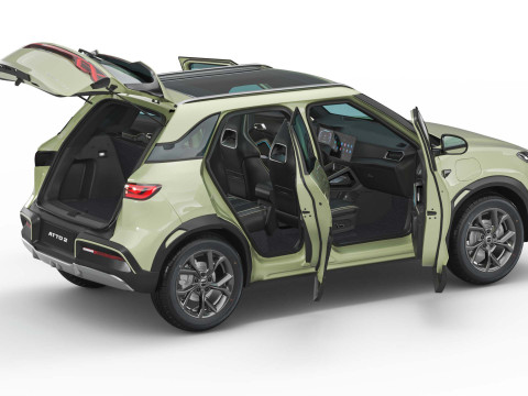 2025 BYD Atto 2 With Interior 3Dモデル