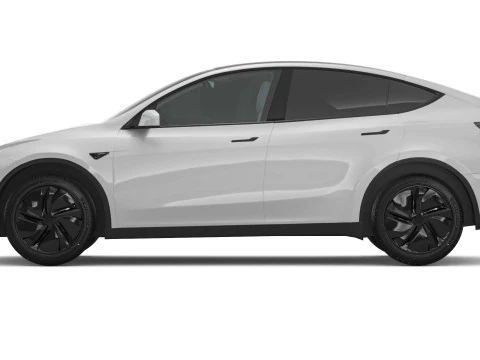 2025 Tesla New Model Y With Interior Include Two Style Rims 3D Model