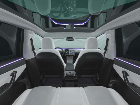 2025 Tesla New Model Y With Interior Include Two Style Rims 3Dモデル