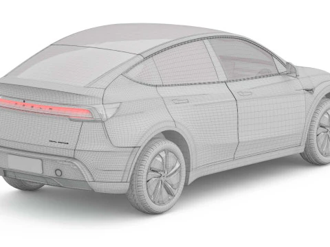2025 Tesla New Model Y With Interior Include Two Style Rims 3D Model