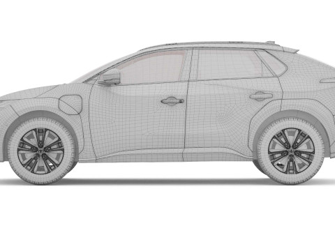 2025 Toyota bZ4X with Interior 3Dモデル