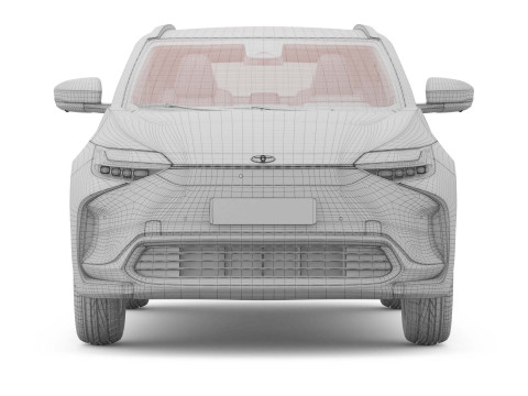 2025 Toyota bZ4X with Interior 3Dモデル