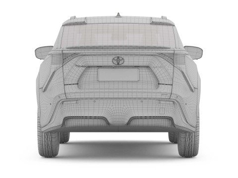 2025 Toyota bZ4X with Interior 3Dモデル