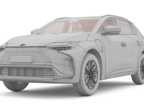 2025 Toyota bZ4X with Interior 3Dモデル