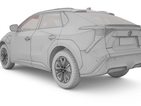 2025 Toyota bZ4X with Interior 3Dモデル