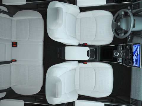 2025 Toyota bZ4X with Interior 3Dモデル