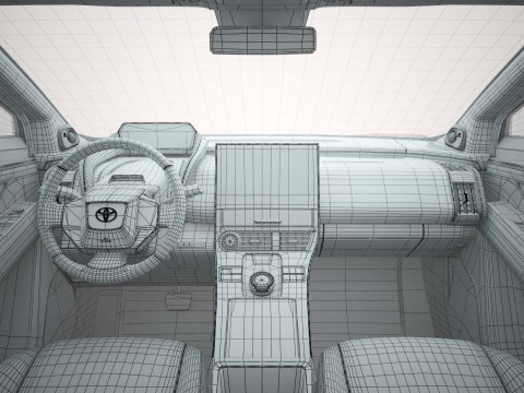 2025 Toyota bZ4X with Interior 3Dモデル