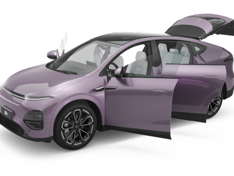 2026 Xpeng G6 With Interior 3D 模型