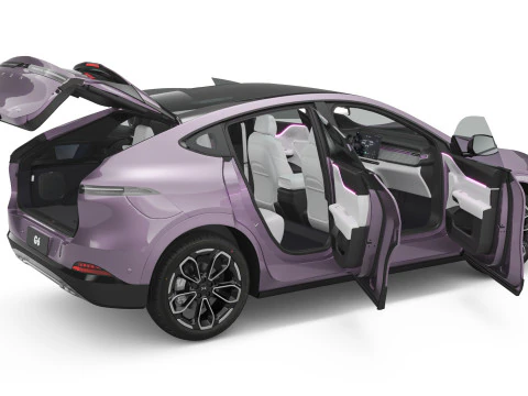 2026 Xpeng G6 With Interior 3D Model