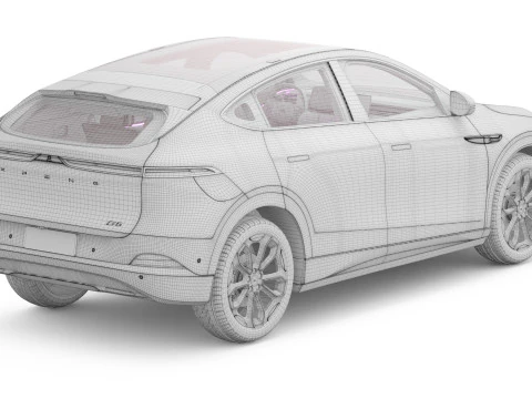 2026 Xpeng G6 With Interior 3D Model
