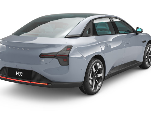 2025 Xpeng Mona M03 With Interior Modelo 3D