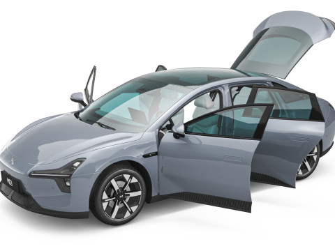 2025 Xpeng Mona M03 With Interior Modelo 3D