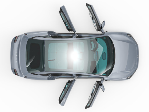 2025 Xpeng Mona M03 With Interior Modelo 3D