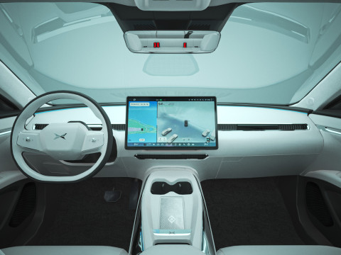 2025 Xpeng Mona M03 With Interior Modelo 3D