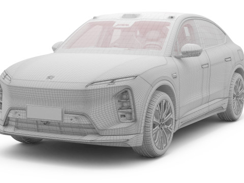 2025 Nio EC6 with Interior 3D Model