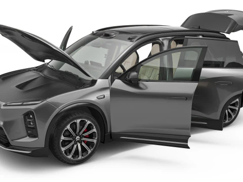 2025 Nio EL6 ES6 with Interior 3D Model