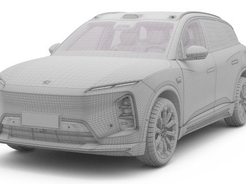 2025 Nio EL6 ES6 with Interior 3D 模型