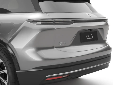 2025 Nio EL6 ES6 with Interior 3D Model