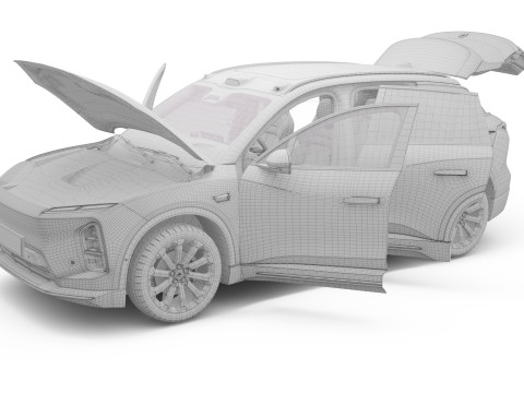 2025 Nio EL6 ES6 with Interior 3D 모델