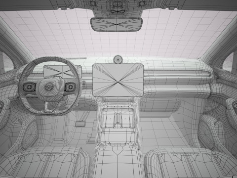 2025 Nio EL6 ES6 with Interior 3D 모델