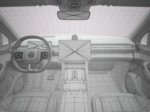 2025 Nio EL6 ES6 with Interior 3D Model