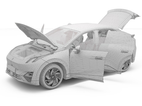 2025 Lynk Co 02 With Interior Modèle 3D