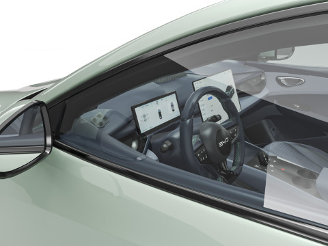 2025 BYD Seal 06 GT With Lowpoly Interior 3D Модель