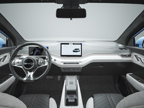 2025 BYD Dolphin Surf with Interior 3D 模型