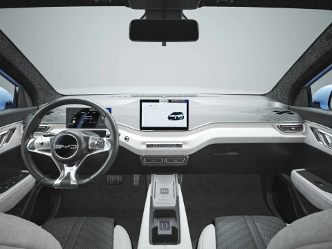 2025 BYD Dolphin Surf Atto1 with Interior 3D Model